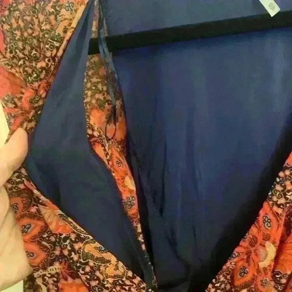 Free People Teegan Mini Dress in Peach Combo, size XS - Picture 14 of 16